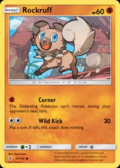 Guardians Rising Rockruff #73 card
