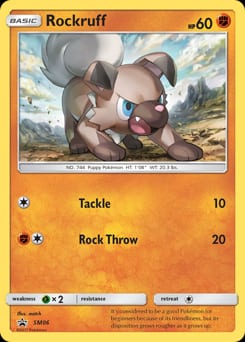 SM Black Star Promos Rockruff #SM06 card