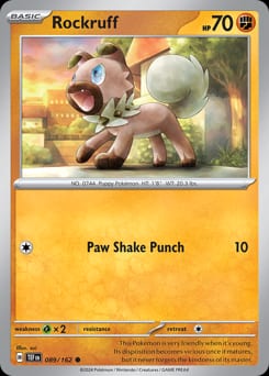 Temporal Forces Rockruff #89 card