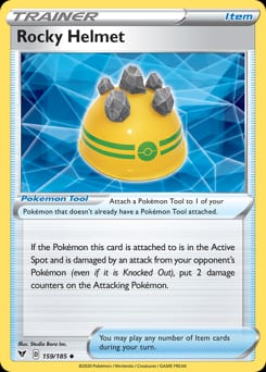 Vivid Voltage Rocky Helmet #159 card