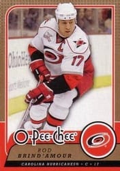 2008-09 O-Pee-Chee Base Set Rod Brind'Amour #333 card