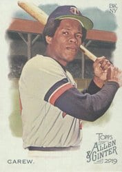 2019 Topps Allen & Ginter Base Set Rod Carew #115 card