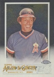 2020 Topps Allen & Ginter Chrome Base Set Rod Carew #10 card