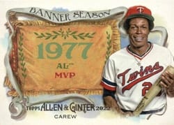 2022 Topps Allen & Ginter Banner Season Rod Carew #BS-13 card