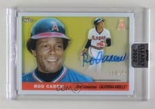 2022 Topps Clearly Authentic 1955 Reimagining Autographs Rod Carew #55RA-RC card