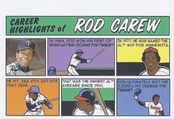 2022 Topps Heritage 1973 Topps Comics Rod Carew #73TC-47 card