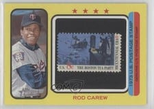 2022 Topps Heritage 1973 U.S. Postage Stamp Relics Rod Carew #73PS-RCW card