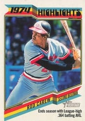 2023 Topps Heritage 1974 Highlights Rod Carew #74H-10 card
