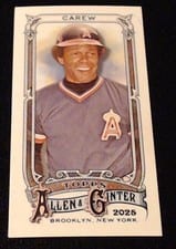 2025 Topps Allen & Ginter Mini Chrome Rod Carew #16 card