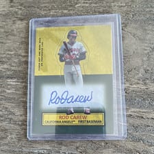 2025 Topps Archives 1964 Topps Stand-Ups Autographs Rod Carew #64SUA-RC card