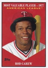 2025 Topps Update Most Valuable Rod Carew #MV-29 card