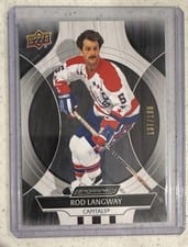 2024-25 Upper Deck Engrained Icons Base Set Rod Langway #46 card