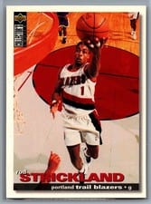 1995-96 Collector's Choice Base Set Rod Strickland #1 card