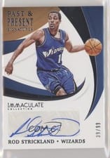 2020-21 Panini Immaculate Collection Past and Present Signatures Rod Strickland #PPS-ROD card