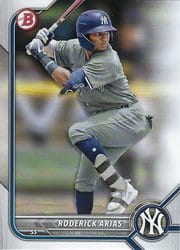 2022 Bowman Draft Base Set Roderick Arias #BD-79 card