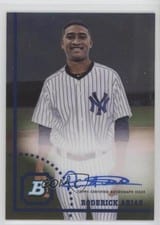 2022 Bowman Heritage Chrome Prospect Autographs Roderick Arias #CPA-RA card