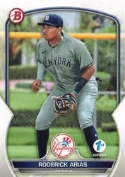 2023 Bowman 1st Edition Base Set Roderick Arias #BPPF-135 card