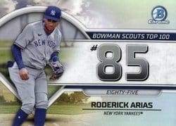 2023 Bowman Bowman Scouts Top 100 Roderick Arias #BTP-85 card