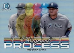 2023 Bowman Chrome Prospect Process Roderick Arias #PRP-3 card