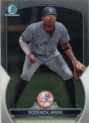 2023 Bowman Chrome Prospects Roderick Arias #BCP-199 card
