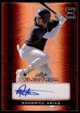 2024 Leaf Electrum Baseball Base Autograph Roderick Arias #BA-RA2 card
