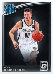 2018-19 Donruss Optic Base Set Rodions Kurucs #155 card