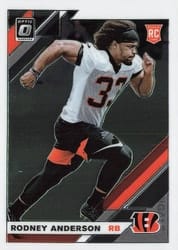 2019 Donruss Optic Base Set Rodney Anderson #134 card