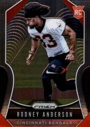 2019 Panini Prizm Base Set Rodney Anderson #337 card