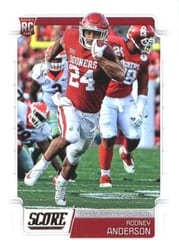 2019 Score Base Set Rodney Anderson #340 card