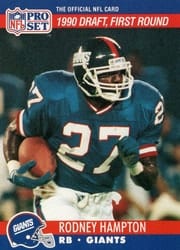 1990 Pro Set Base Set Rodney Hampton #692 card