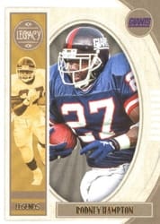 2019 Panini Legacy Base Set Rodney Hampton #134 card