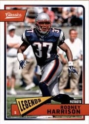 2018 Panini Classics Base Set Rodney Harrison #181 card