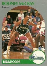 1990-91 Hoops Base Set Rodney McCray #409 card