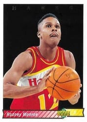 1992-93 Upper Deck Base Set Rodney Monroe #30 card