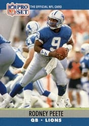 1990 Pro Set Base Set Rodney Peete #498 card