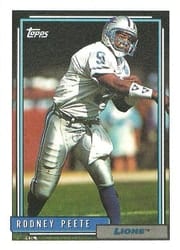 1992 Topps Base Set Rodney Peete #467 card