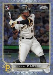 2022 Topps Chrome Logofractor Edition Base Set Rodolfo Castro #43 card