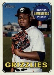 2018 Topps Heritage Minor League Base Set Rogelio Armenteros #117 card