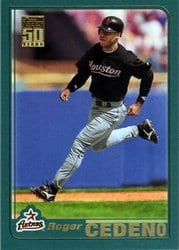 2001 Topps Base Set Roger Cedeno #3 card