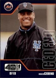 2002 Upper Deck 40-Man Base Set Roger Cedeno #822 card