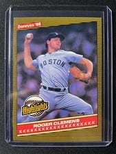 1986 Donruss Highlights Roger Clemens #5 card