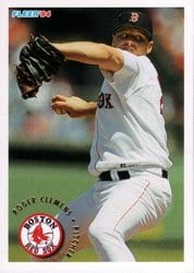 1994 Fleer Base Set Roger Clemens #26 card