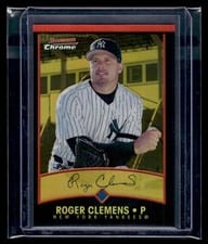 2001 Bowman Chrome Gold Roger Clemens #69 card