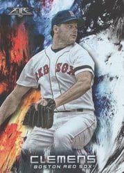 2018 Topps Fire Base Set Roger Clemens #198 card