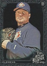 2019 Topps Allen & Ginter X Base Set Roger Clemens #66 card