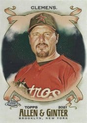 2021 Topps Allen & Ginter Chrome Base Set Roger Clemens #263 card