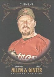 2021 Topps Allen & Ginter X Base Set Roger Clemens #263 card