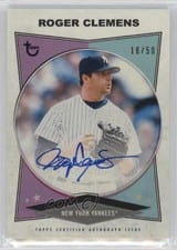 2022 Topps Brooklyn Collection Autographs Roger Clemens #AC-RCL card