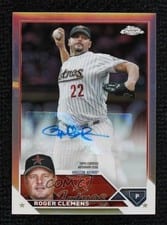 2023 Topps Chrome Update Legend Autographs Roger Clemens #CLA-RC card