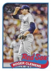 2024 Topps Update 1989 Topps Baseball 35th Anniversary Roger Clemens #89US-19 card